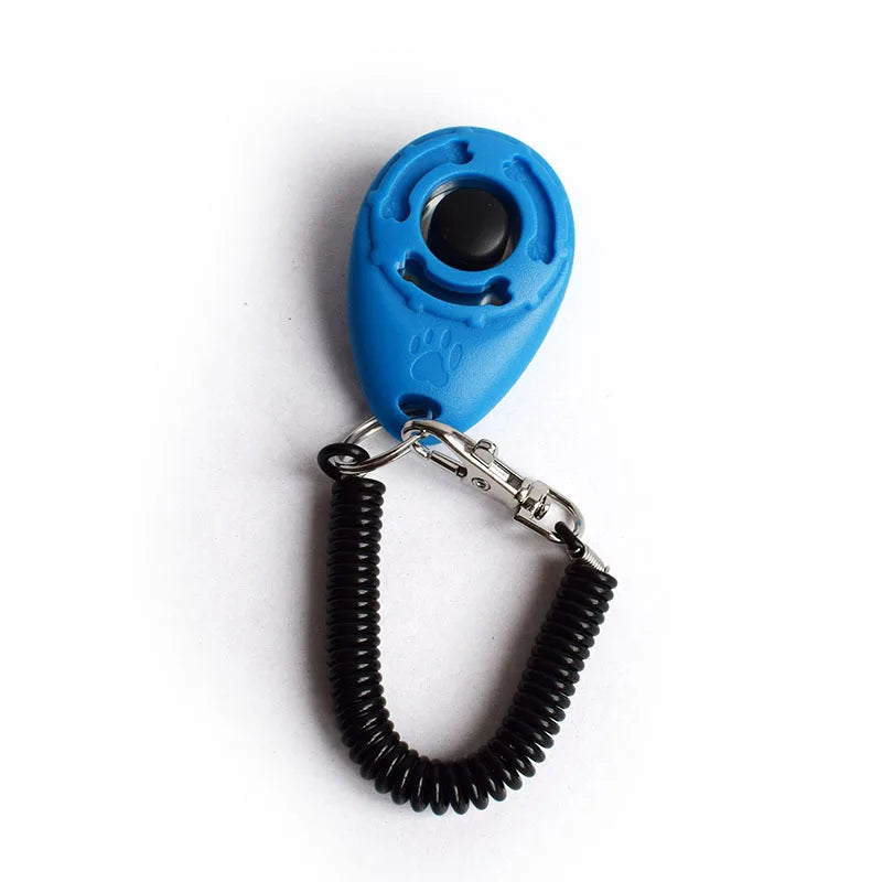Dog Training Clicker Pet Cat Plastic New Dogs Click Trainer Aid Tools Adjustable Wrist Strap Sound Key Chain Dog Supplies