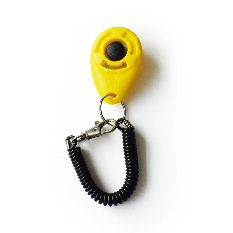 Dog Training Clicker Pet Cat Plastic New Dogs Click Trainer Aid Tools Adjustable Wrist Strap Sound Key Chain Dog Supplies