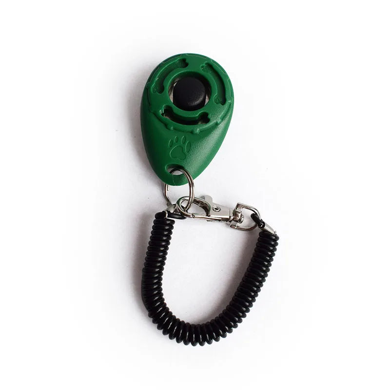 Dog Training Clicker Pet Cat Plastic New Dogs Click Trainer Aid Tools Adjustable Wrist Strap Sound Key Chain Dog Supplies
